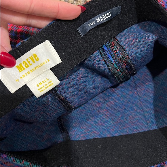 Maeve The Margot Kick-Flare Cropped Pants by Maeve: Plaid Edition, Size S - Picture 3 of 5